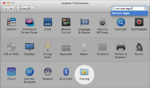 enable remote login on laptop