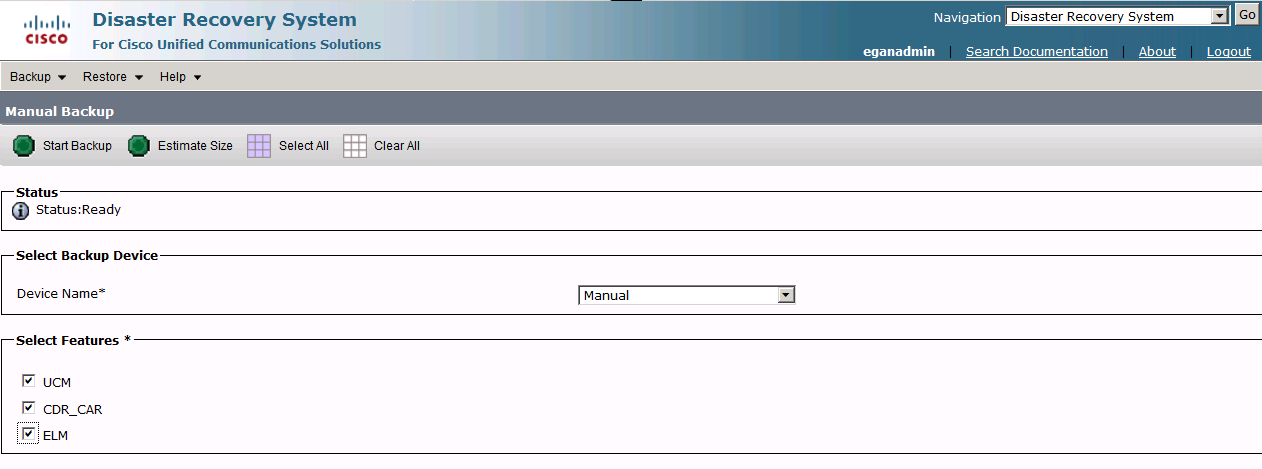 setup backup job